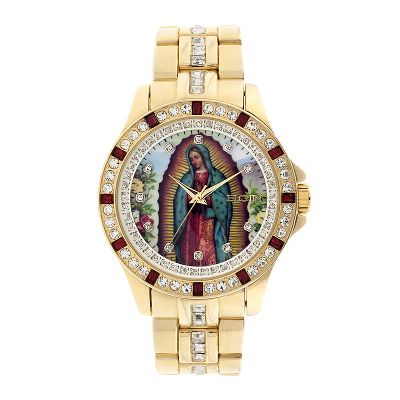 UPC 049353849454 product image for Elgin Mens Our Lady of Guadalupe Watch | upcitemdb.com