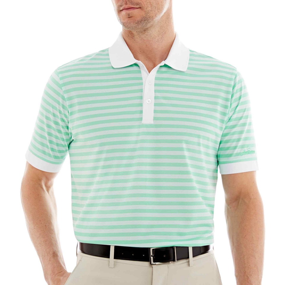 Jack Nicklaus Striped Polo, Green, Mens