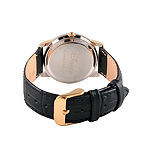 Disney Womens Black And Rose Gold Tone Cardiff Alloy Minnie Mouse Strap Watch W002769