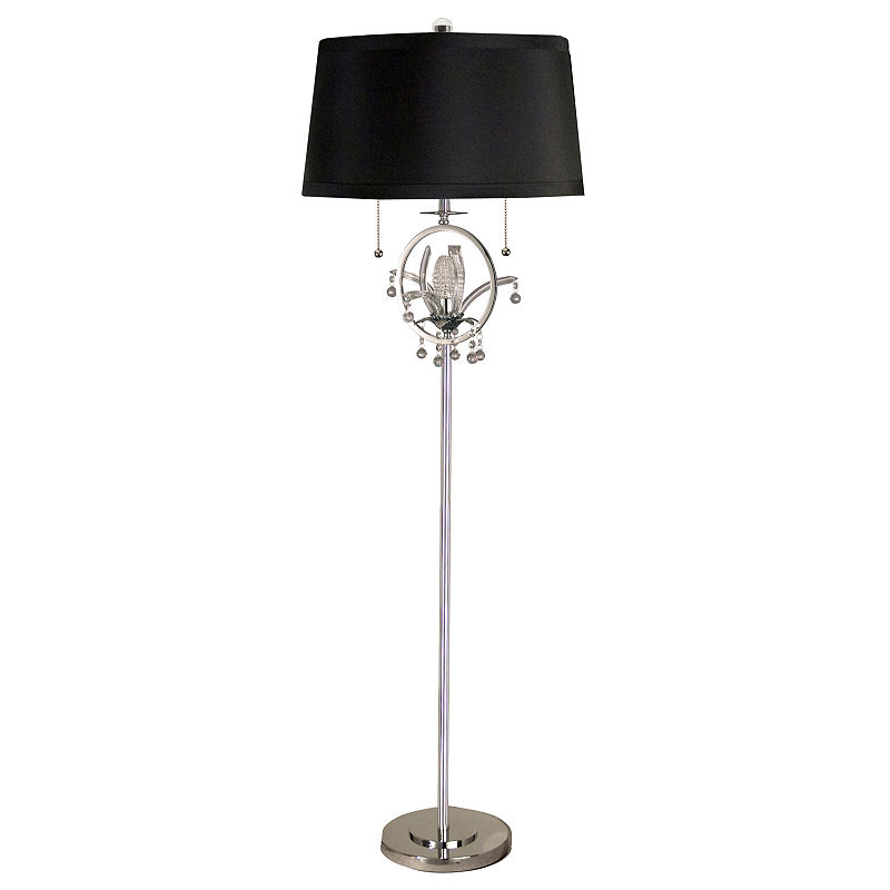 Dale Tiffany Crystal Ice Floor Lamp, White