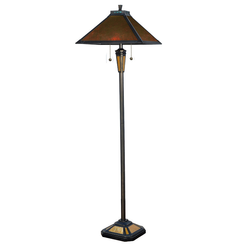 Dale Tiffany Tiffany Mica Floor Lamp, Brown