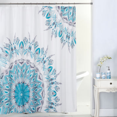 Feather Mandala Shower Curtain Set