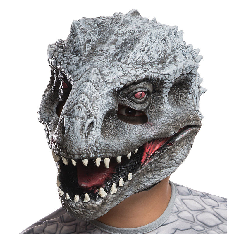 Buyseasons Jurassic World: Indominus Rex 3/4 Child Mask, Gray