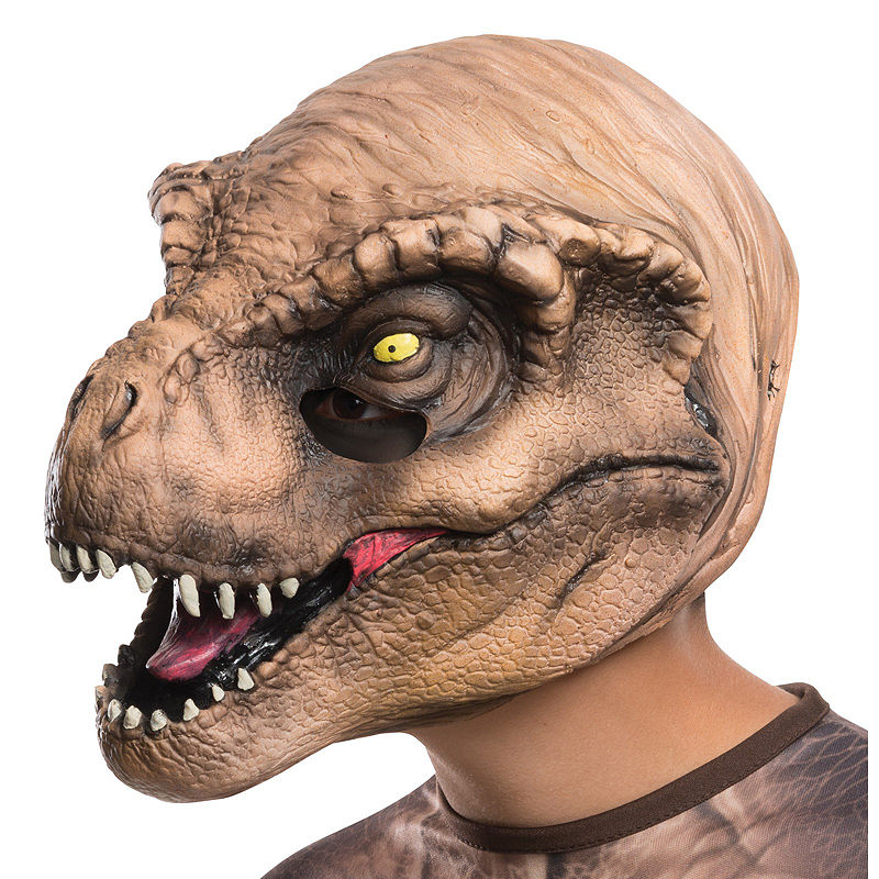 Buyseasons Jurassic World: T-Rex 3/4 Child Mask, Brown