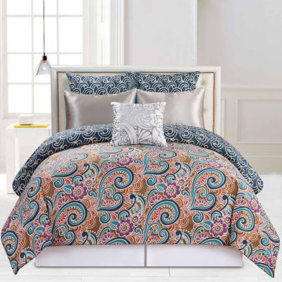 Duck River Leanna 6 Pc Comforter Set Color Indigo Jcpenney