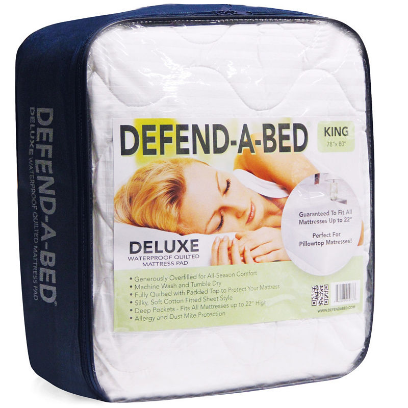 Classic Brands Defend-A-Bed Deluxe Quilted Waterproof Mattress Protector, Queen Size