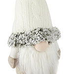 North Pole Trading Co. Into The Woods 15" White Sitting Christmas Gnome