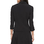 Black Label by Evan-Picone 3/4-Sleeve Open-Front Jacket