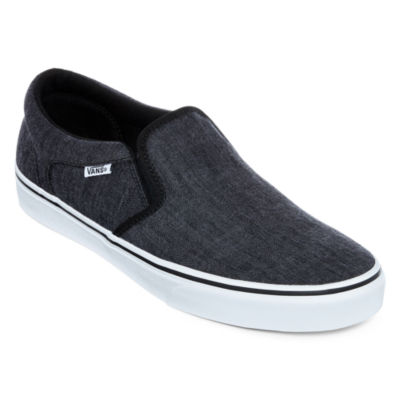 white slip on vans jcpenney