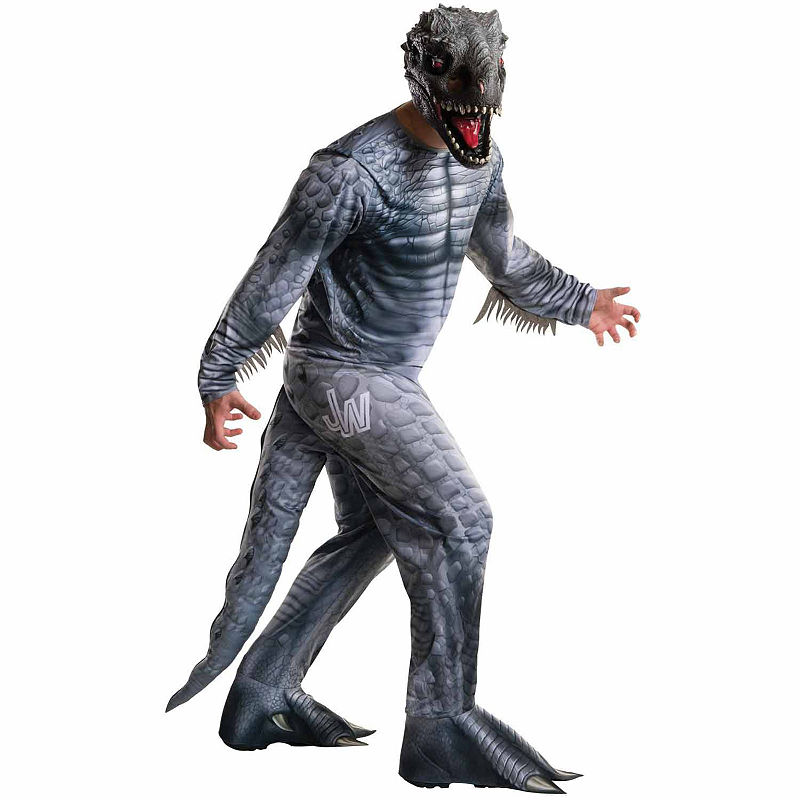 Buyseasons Jurassic World - Indominus Rex Costume For Adults, Gray