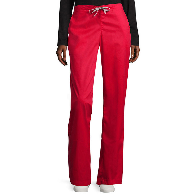 Wonder Wink Wonderwink Wonderwork 502 Women'S Flare Leg Pant, Womens, Size Large, Red