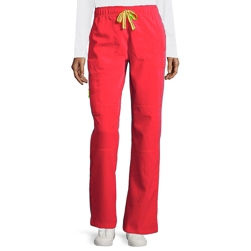 Wonder Wink Wonderwink Four Stretch 5214 Womens Sporty Cargo Pants - Plus And Tall, Size 2X-Large Tall, Red