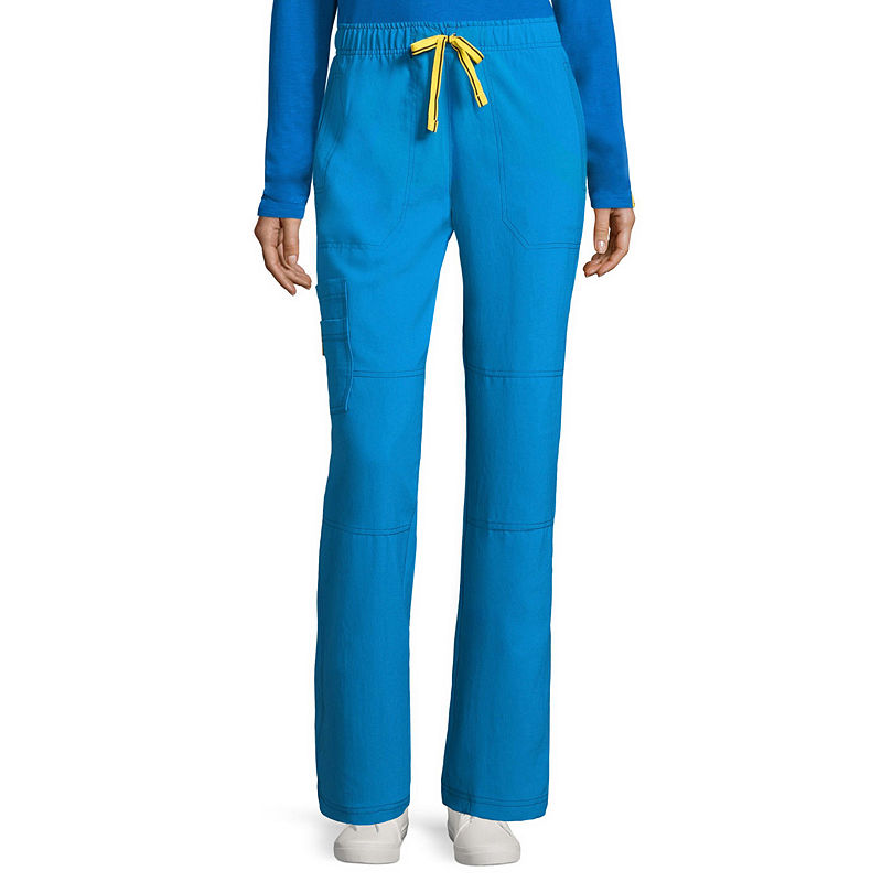 Wonder Wink Wonderwink Four Stretch 5214 Womens Sporty Cargo Pants - Plus And Tall, Size Small Tall, Blue