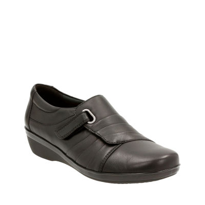 Clarks Everlay Luna Leather Womens Slip 