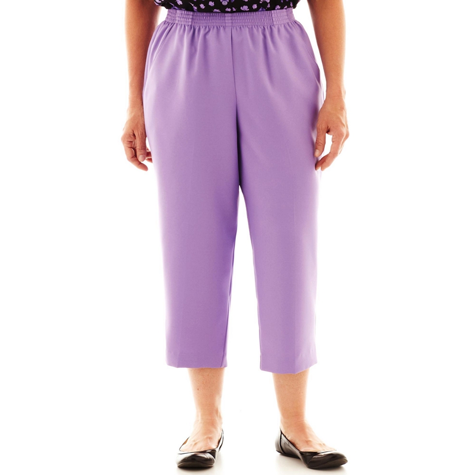 Cabin Creek Cropped Pants   Plus, Violet, Womens