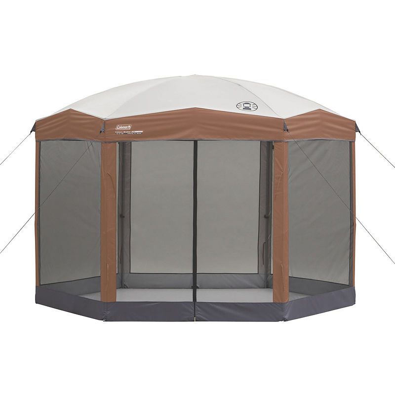 Coleman Hexagonal Instant Screened Canopy, Brown