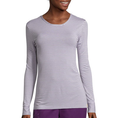 wonderwink striped shirt