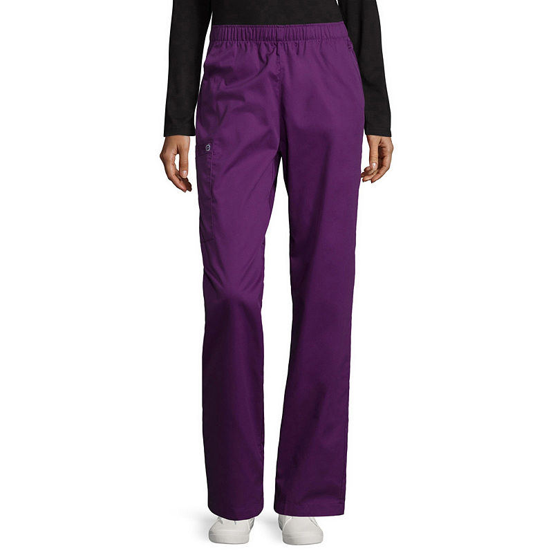 Wonder Wink Wonderwink Wonderwork 501 Women'S Pull-On Cargo Pant - Petite Plus, Womens, Size Petite Large, Purple