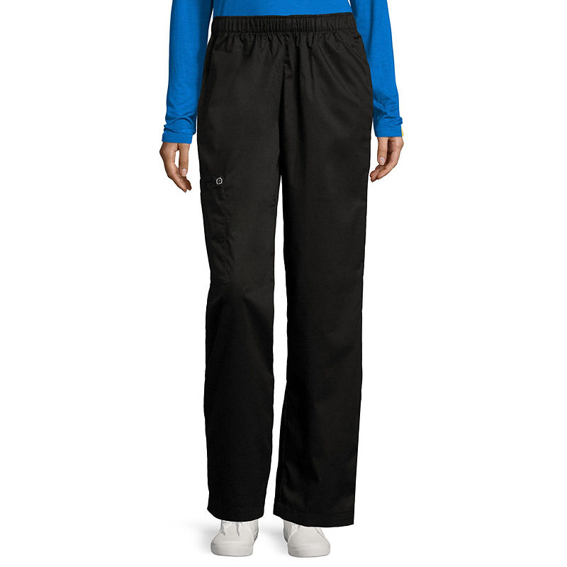 Wonder Wink Wonderwink Wonderwork 501 Women'S Pull-On Cargo Pant - Tall & Plus, Womens, Size 2X-Large Tall, Black