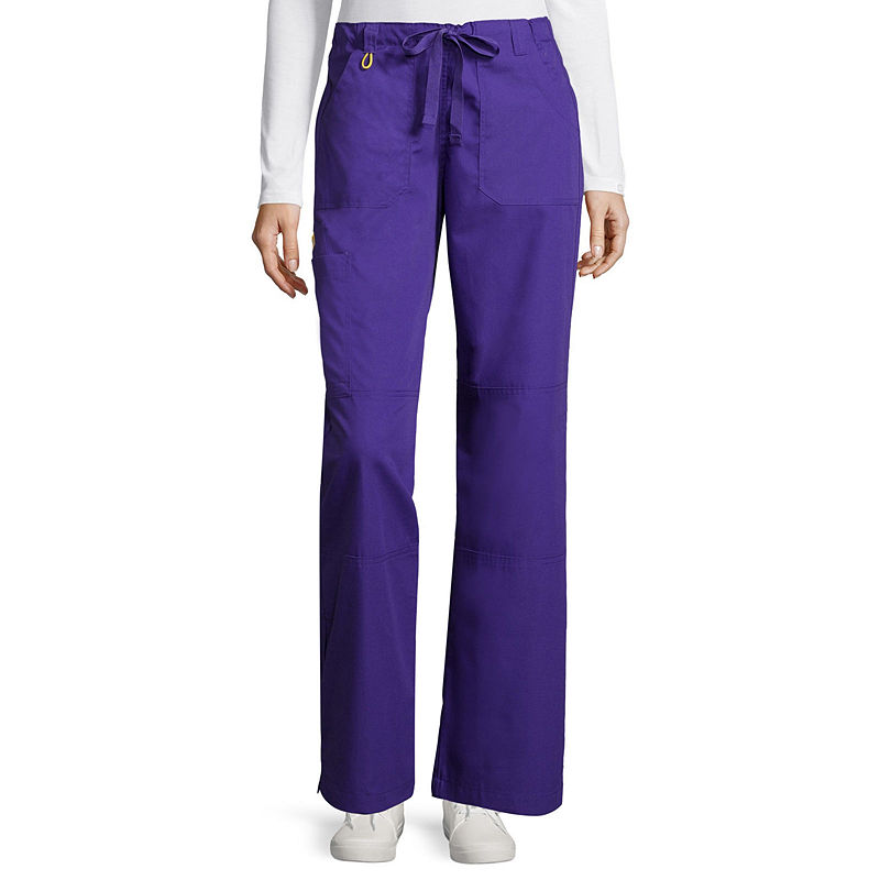 Wonder Wink Wonderwink Origins 5046 Womens Cargo Pants - Petite & Petite Plus, Size Petite 3X, Purple