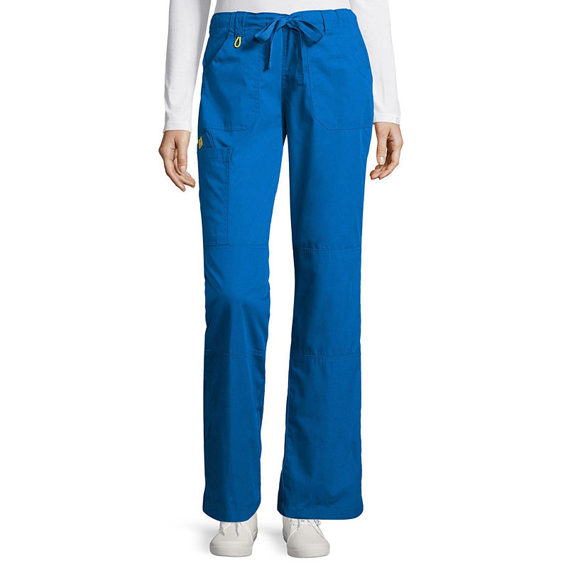 Wonder Wink Wonderwink Origins 5046 Womens Cargo Pants - Petite & Petite Plus, Size Petite Large, Blue