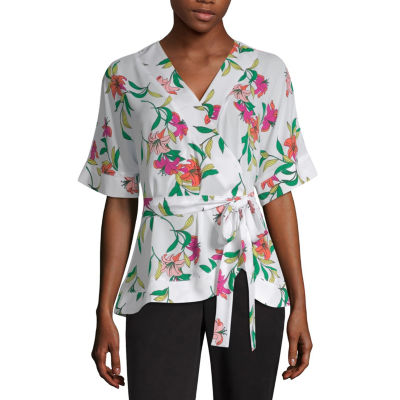 kimono wrap blouse