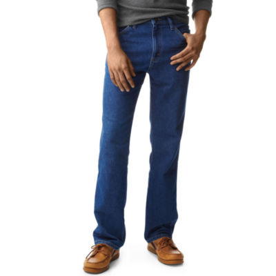 lee classic fit straight leg jeans short