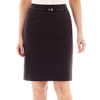 Liz Claiborne® Belted Pencil Skirt - JCPenney