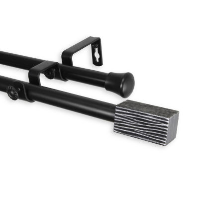 Rod Desyne Alder 13 16 Adjustable Double Curtain Rod Jcpenney