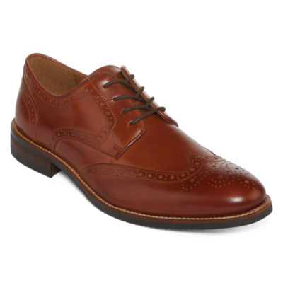 Stafford® Mason Mens Leather Wingtip Oxford Dress Shoes - JCPenney