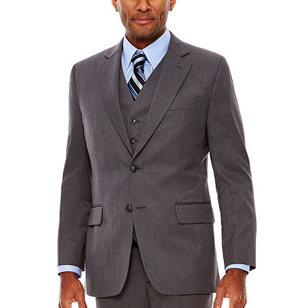 Stafford Travel Suit Jacket - Classic, 40 Short, Gray