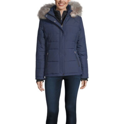 free country hooded water resistant heavyweight puffer jacket