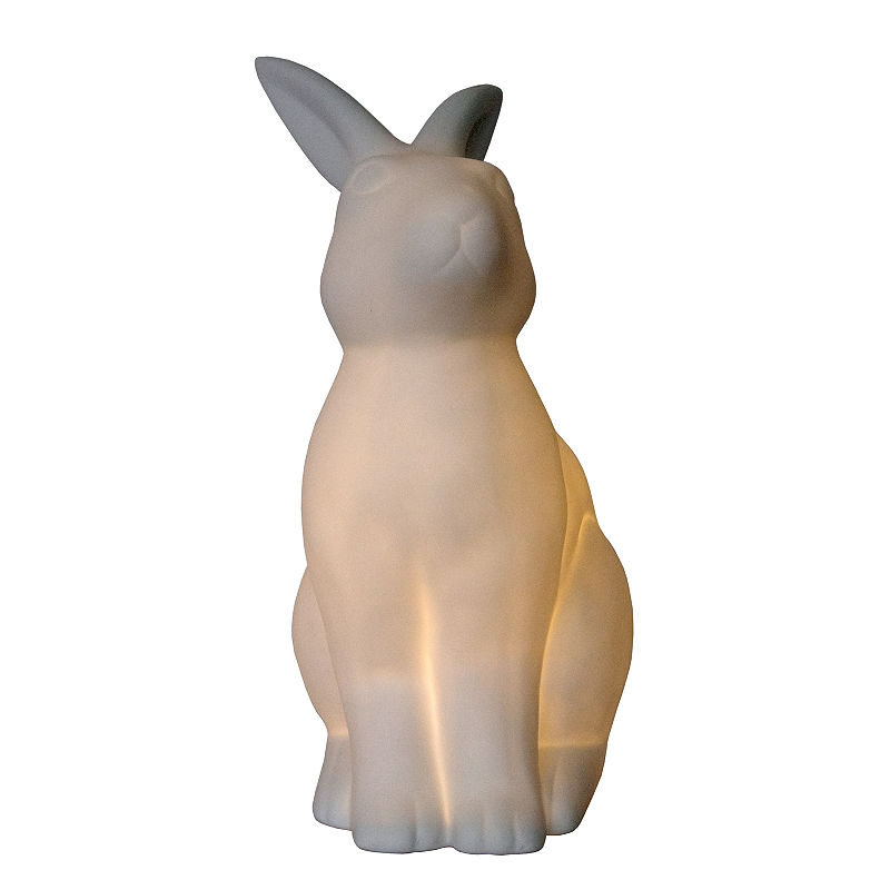 Simple Designs Porcelain Table Lamp, White