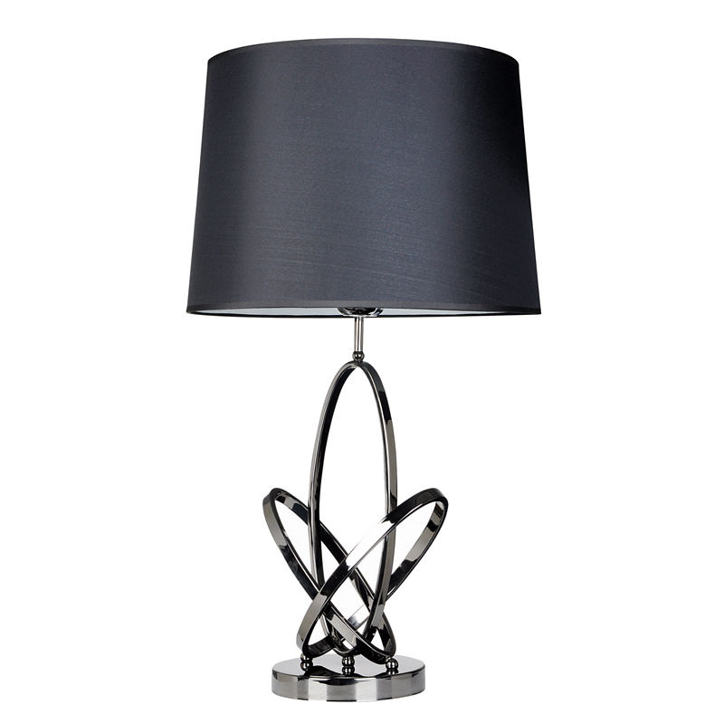 Elegant Designs Metal Table Lamp, Black