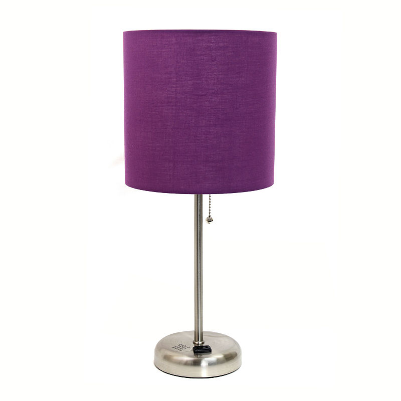Limelights Metal Table Lamp, Purple
