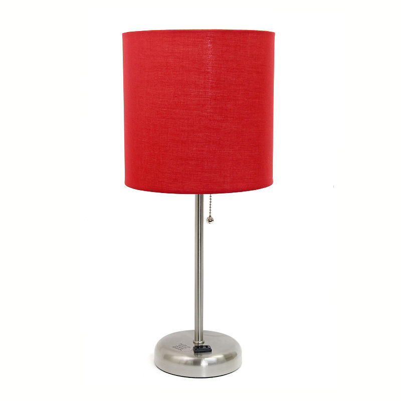 Limelights Metal Table Lamp, Red
