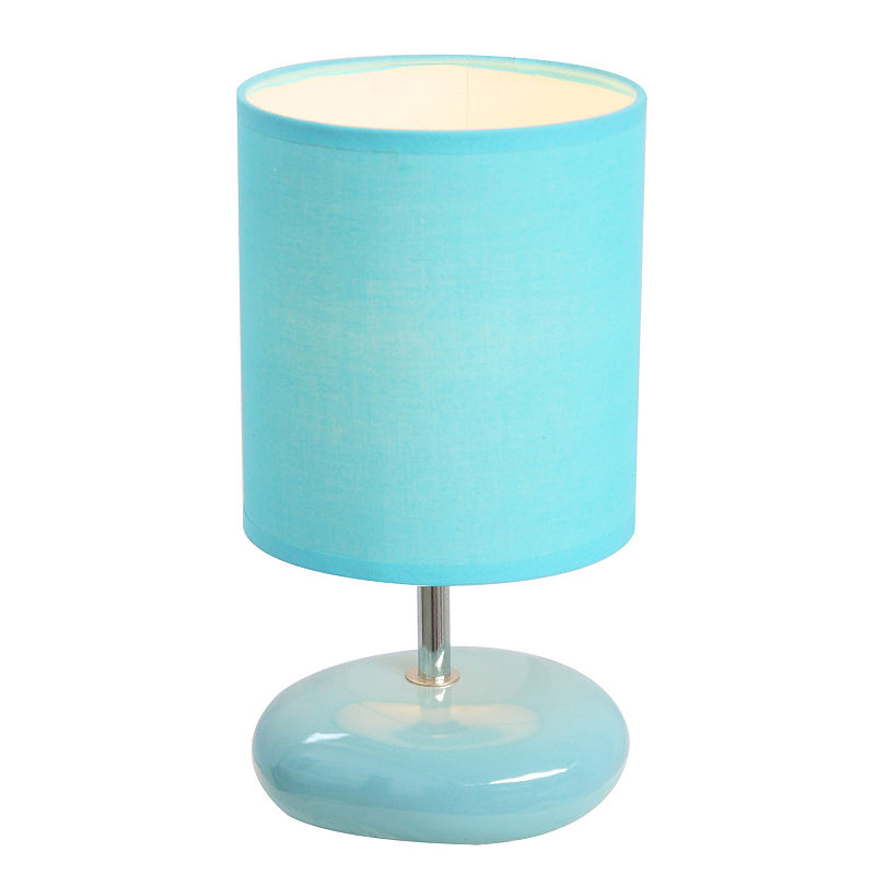 Simple Designs Ceramic Table Lamp, Blue