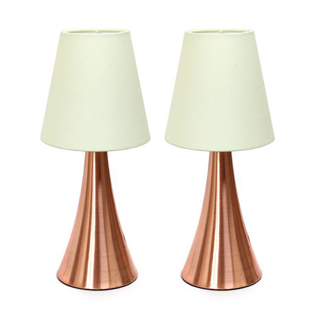 Simple Designs 2-pc. Metal Table Lamp, One Size , Pink