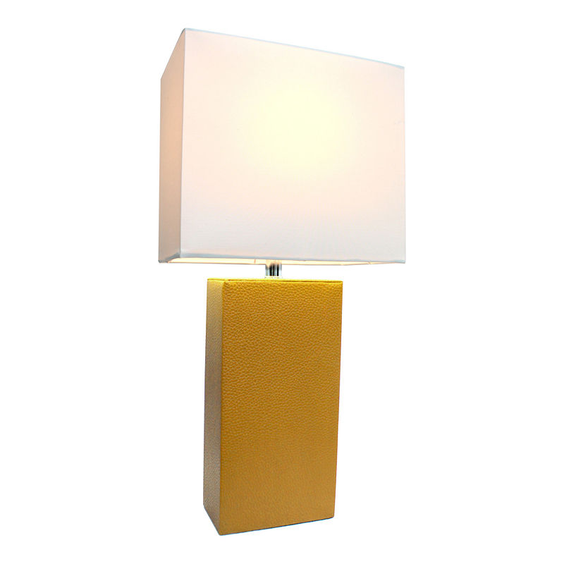 Elegant Designs Manufactured Wood Table Lamp, Beige