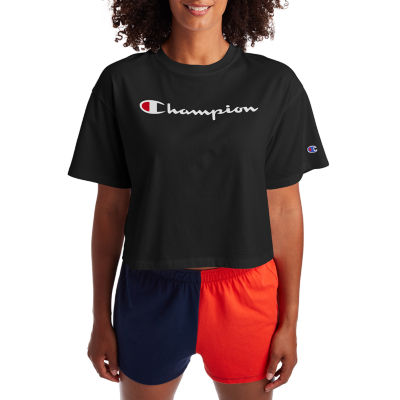 champion shirt crop top