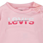 Levi's Baby Girls Crew Neck Long Sleeve Sweatshirt