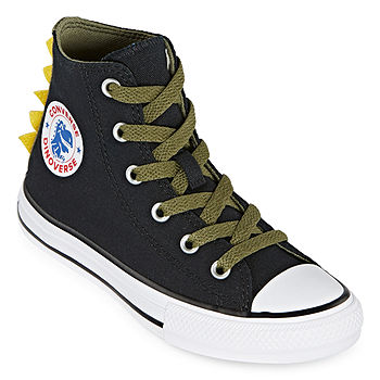 Converse High Top Dino Spikes Little Kid/Big Kid Boys Sneakers Lace-up,  Color: Blck Field Surpls - JCPenney