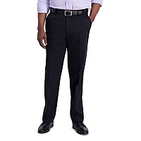 Essentials Men's Expandable Waist Classic-Fit Pleated Dress Pants 