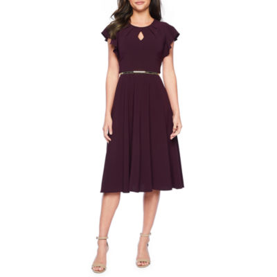 jcpenney burgundy dress