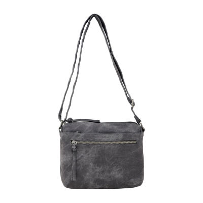 triple zip crossbody