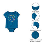 Thereabouts Toddler Girls Round Neck Short Sleeve Adaptive Bodysuit