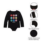 Thereabouts Toddler Girls Round Neck Long Sleeve Adaptive Bodysuit