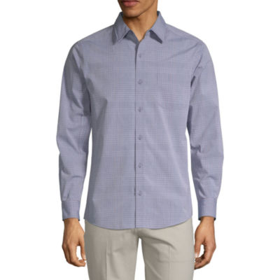 Haggar Mens Long Sleeve Button-Front Shirt - JCPenney