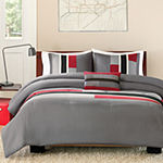 Intelligent Design Colton Color Block Comforter Set + BONUS Decorative Pillow