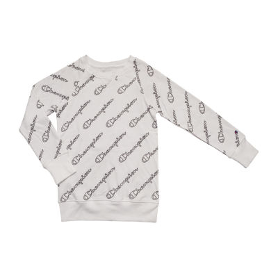 girls white champion sweatshirt